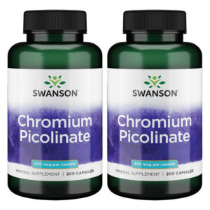 Suplemento De Picolinato De Cromo Swanson 200 Mcg (200 Cápsu