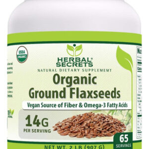 Herbal Secrets Usda Sementes De Linhaça Moídas Orgânicas 2 L