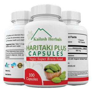 Suplemento Kailash Herbals Organic Haritaki 100 Cápsulas