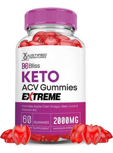 (5 Unidades) Bliss Keto Acv Gummies Extreme 2000mg Bliss Ket - Imagem 2