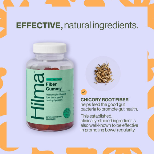 Suplemento De Fibra Hilma Prebiotic Fiber Gummies 60 Unidade - Imagem 2
