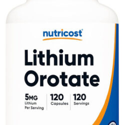 Nutricost Orotato De Lítio 5mg, 120 Cápsulas - Cápsulas V...