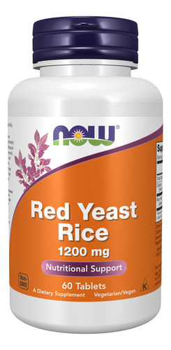 Extrato De Arroz Com Fermento Vermelho 1200 Mg 60 Comprimido