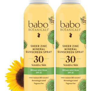 Spray De Proteção Solar Babo Botanicals Sheer Zinc Spf30, Pa