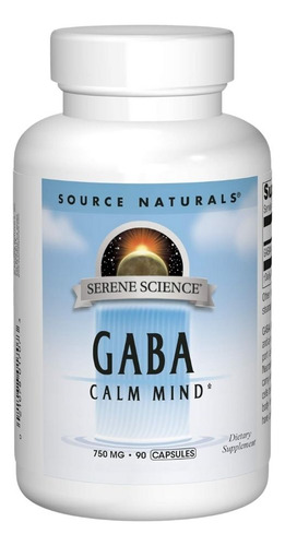 Gaba 750 Mg 90 Caps By Source Naturals
