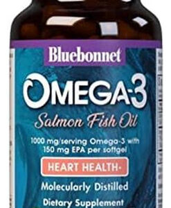 Cápsulas Gelatinosas De Óleo De Salmão Ômega-3 Bluebonnet N