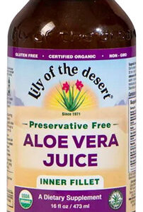 Filé Interno De Suco De Aloe Vera Orgânico De 16 Onças Da Li