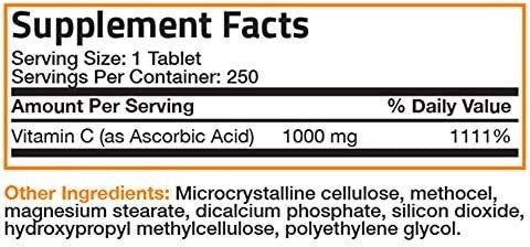 Vitamina C Bronson 1000 Mg 250 Comprimidos - Imagem 7