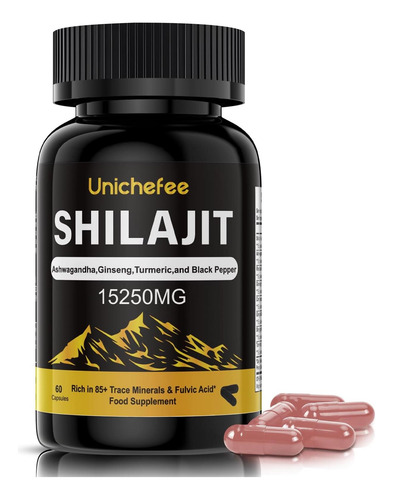 Unichefee Himalaia Shilajit Cápsulas Orgânicas Puras 04