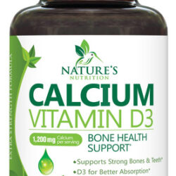 Suplemento De Cálcio Nature&quots Nutrition 1200 Mg + Vitamina D