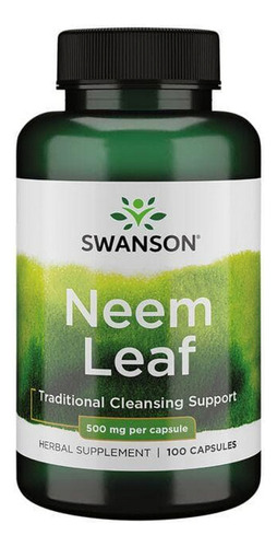 Folha De Neem 500 Mg 100 Cápsulas Da Swanson Vitamins - Imagem 2