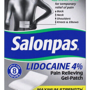 Gel-patch Salonpas, Lidocaína, 15 Unidades, 2 Unidades