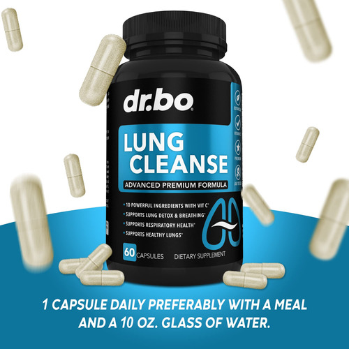 Suplemento Dr. Bo Lung Cleanse Support 60 Cápsulas - Imagem 7