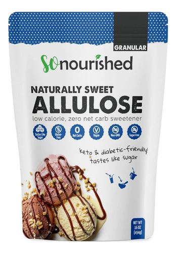 Suplemento, Alulose Sonourished 1 Lb 454 G