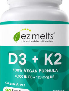 Ez Derrete D3 K2 Vitamina 5000 Ui Comprimidos Dissolúveis -