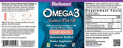 Cápsulas Gelatinosas De Óleo De Salmão Ômega-3 Bluebonnet N - Imagem 2