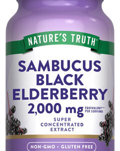 Suplemento Cápsulas De Sabugueiro Preto Nature&quots Truth 100 C