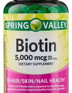 Biotina 5000mcg Spring Valley 240 Cápsulas Gelatinosas