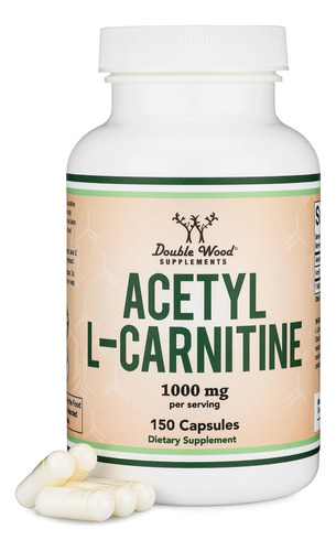 Acetil L-carnitina 1.000 Mg Por Porção, 150 Cápsulas (alcar