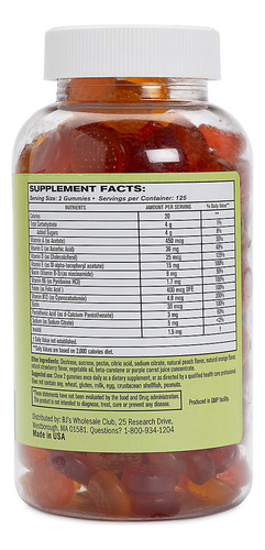 Suplemento Multivitamínico Adultos Berkley Jensen 250 Gomas - Imagem 2