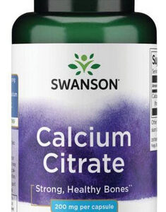 Citrato De Cálcio 200 Mg 60 Cápsulas Da Swanson Vitamins