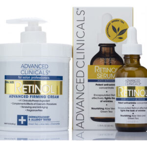 Skincare Set Advanced Clinicals Retinol Creme Corporal E Sér