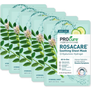 Máscara Facial Em Folha Adquira Rosacare Soothing W/ Hyaluro