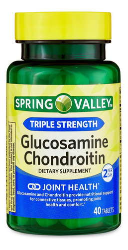 Glucosamine Chondroitin Triple Strenght Spring Valley 40 Tab - Imagem 5