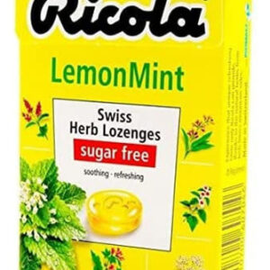 Throat Drops Ricola, Sem Açúcar, Limão E Hortelã, 19 Quilate
