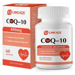 Suplementos Omogs Coq10 400mg Softgels Para Saúde Cardíaca D