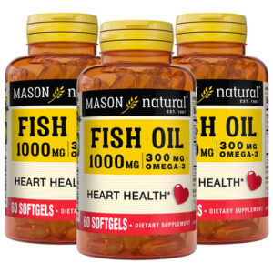 Suplemento Mason Natural De Óleo De Peixe Omega-3 1000 Mg 18