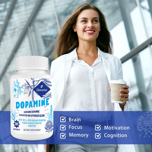 Suplementos De Dopamina Zdoroviye Com 500 Mg De Mucuna Pruri - Imagem 3