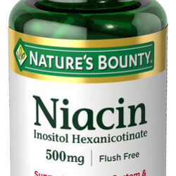Suplemento Nature&quots Bounty Niacina 500 Mg Flush Free 120 Cáp