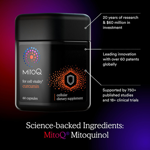 Suplemento Mitoq+curcumina 60 Cápsulas Com Antioxidante Coq1 - Imagem 4