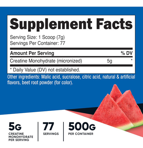 Creatina Em Pó Nutricost 500g, 5g Por Porção - Imagem 12