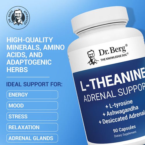 Suplemento Dr. Berg L-teanina 200 Mg Com Zinco, Cobre E Cinz - Imagem 2
