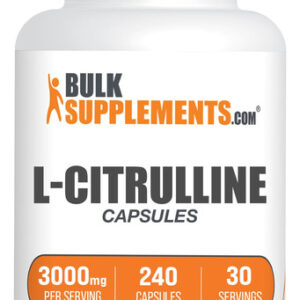Suplemento Bulksupplements.com L-citrulina 3000 Mg 240 Cápsu