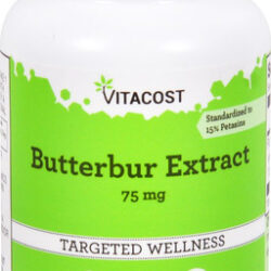 Suplemento Vitacost Butterbur Extract 75mg 120 Cápsulas