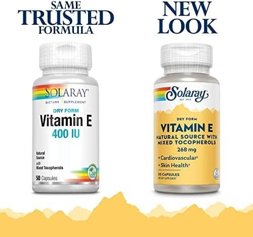 Vitamina E Solaray 400ui 50 Cápsulas - Imagem 2