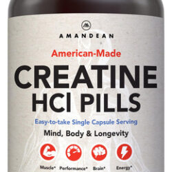 Suplemento Amandean Creatina Hcl Pills 120 Cápsulas Vegetari