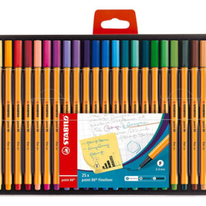 Stabilo Fineliner Point 88 - Pacote De 25