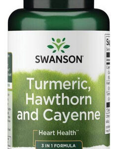 Cúrcuma, Espinheiro E Pimenta Caiena 60 Cápsulas Da Swanson