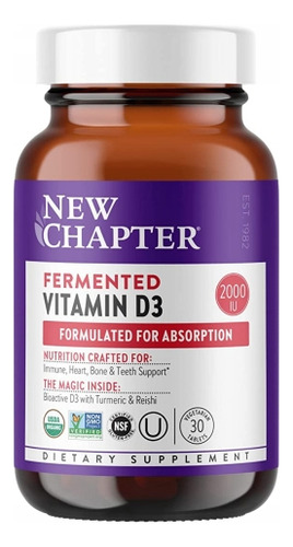 Vitamina D3 Fermentada (30 Unidades Por Novo Capítulo)