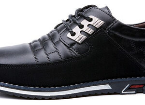 Sapatos Oxford De Couro De Qualidade Com Bico Redondo.