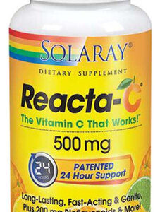 Reacta-c 500 Mg 120 Cápsulas Da Solaray