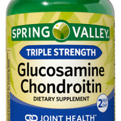 Glucosamina E Condroitina De Força Tripla Spring Valley 80ct