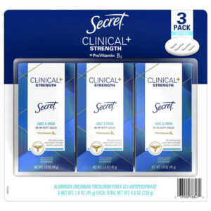 Desodorante Secret Clinical Light And Fresh, Pacote De 45 G