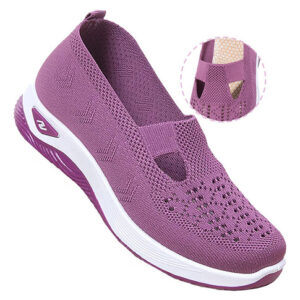 Sapatos Ortopédicos Casuais De Malha Respirável Feminina