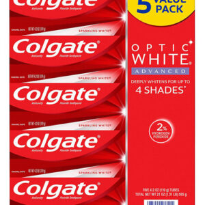Pacote 5 De Peróxido De Hidrogênio Avançado Colgate Optic Wh