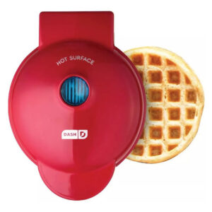 Maquina De Waffles Dash, Vermelha Retro, 110 V